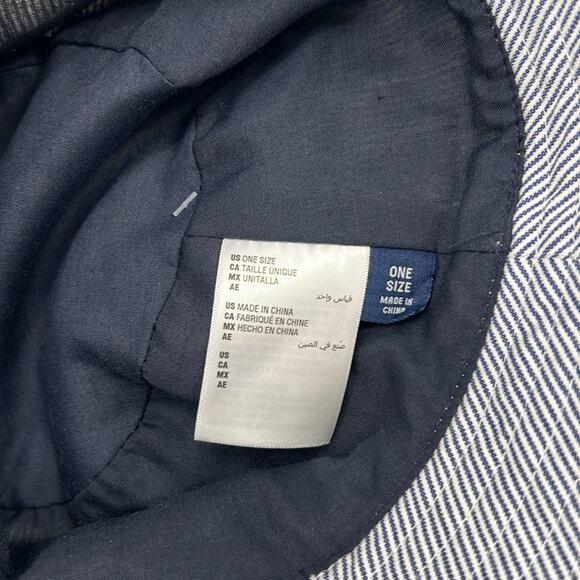 Club Room Men's Bucket Hat - Blue/White Stripes - One Size - New with tags - Picture 4 of 6